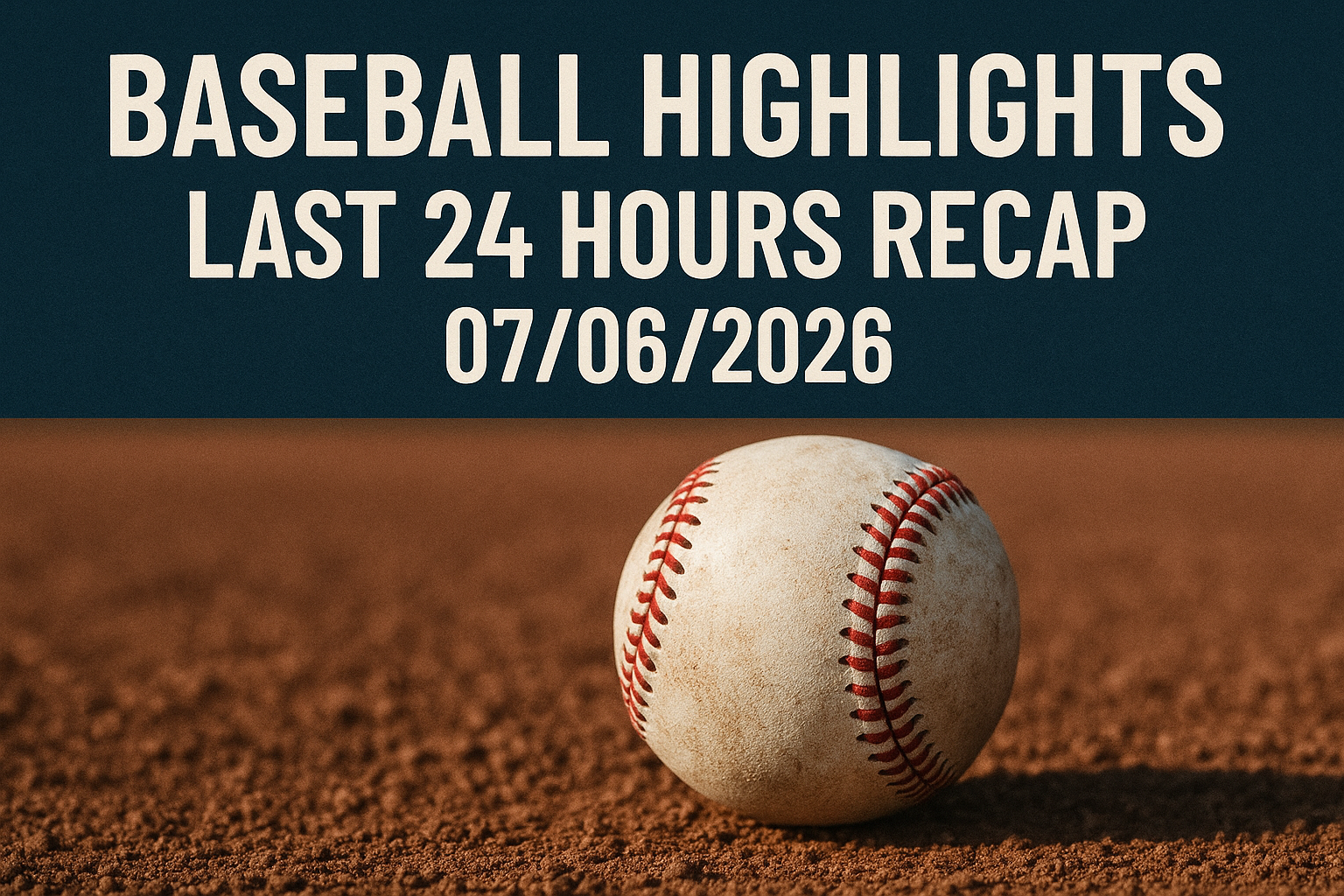 Baseball Highlights: Last 24 Hours Recap 07/06/2026 1 dalle 6a4c050c397f02.73977274