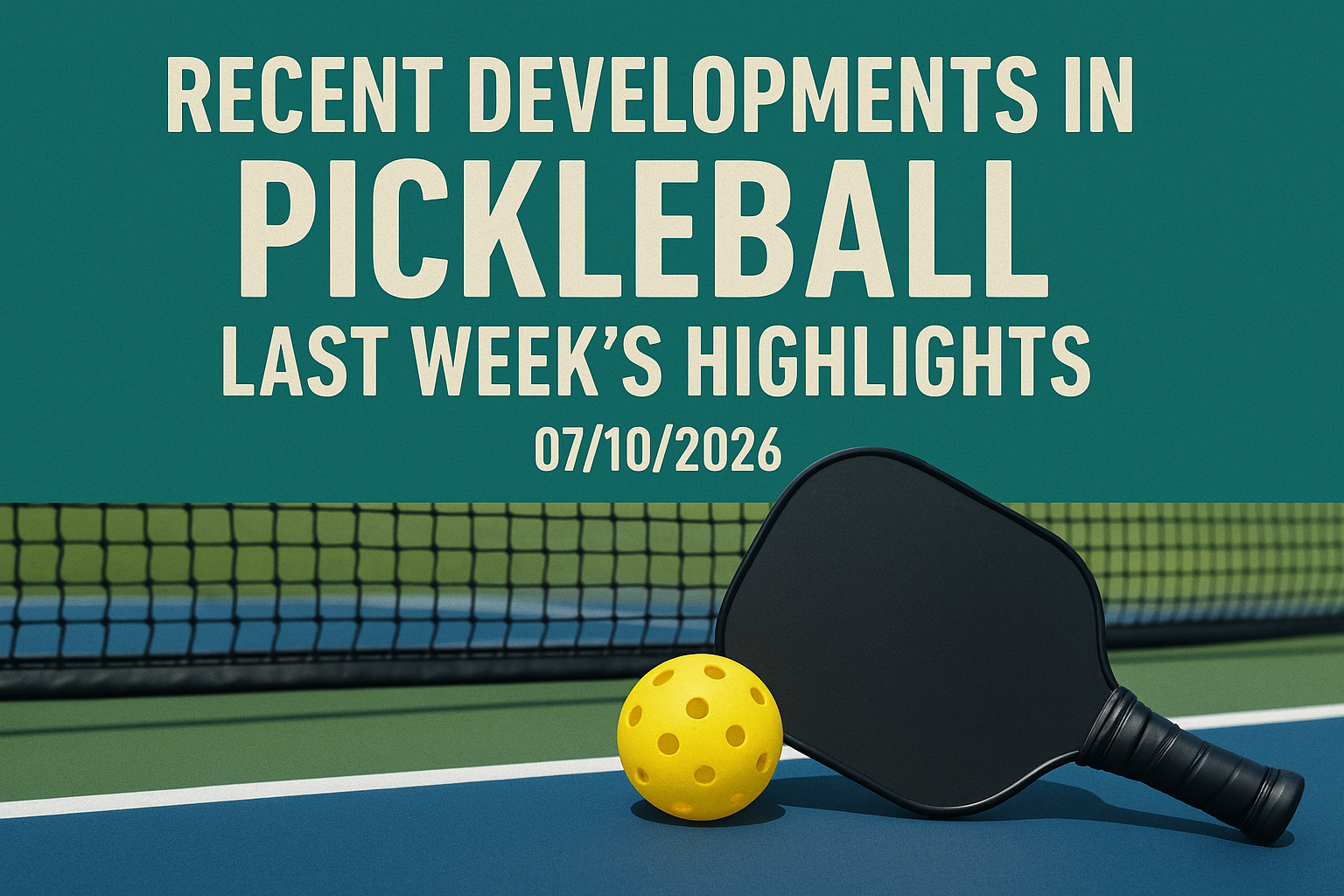 Recent Developments in Pickleball: Last Week's Highlights 07/10/2026 1 dalle 6a50fbc2b94fa6.55651754