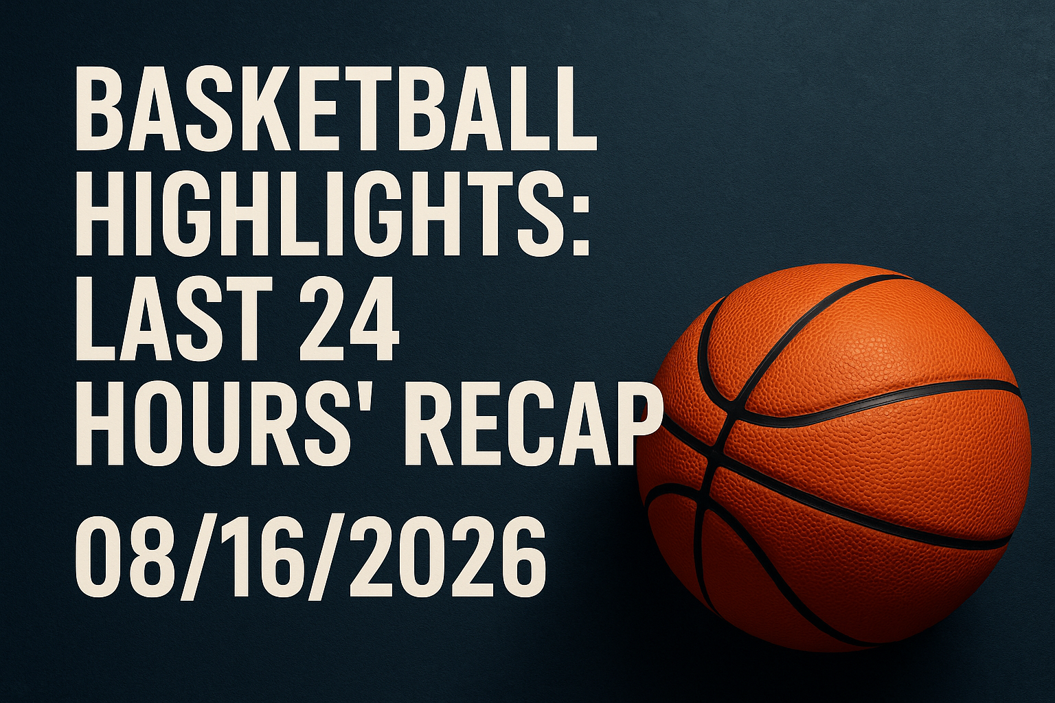 Basketball Highlights: Last 24 Hours' Recap 08/16/2026 1 dalle 6a8226af0893c5.26031891
