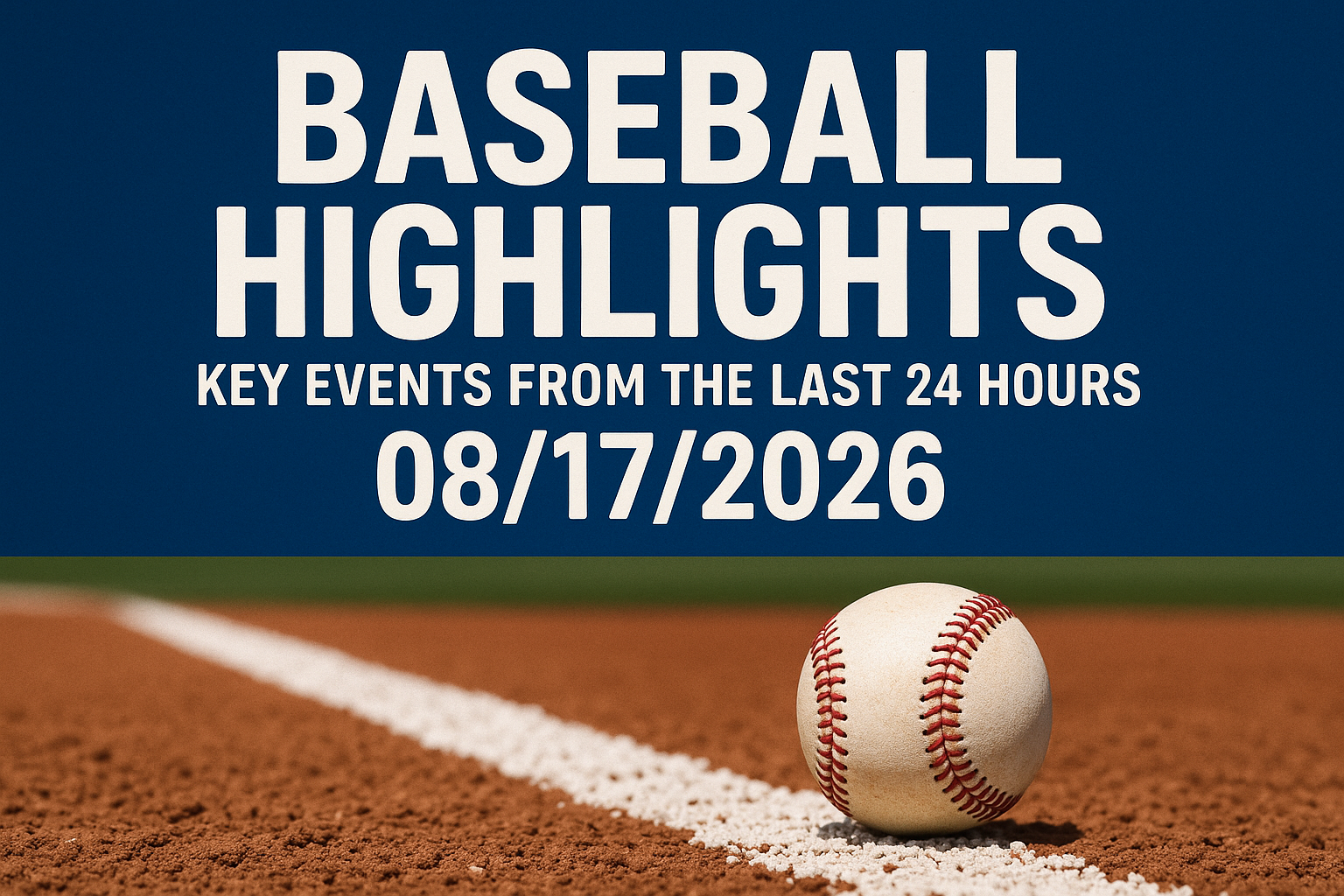 Baseball Highlights: Key Events from the Last 24 Hours 08/17/2026 1 dalle 6a83066082ae85.29659371