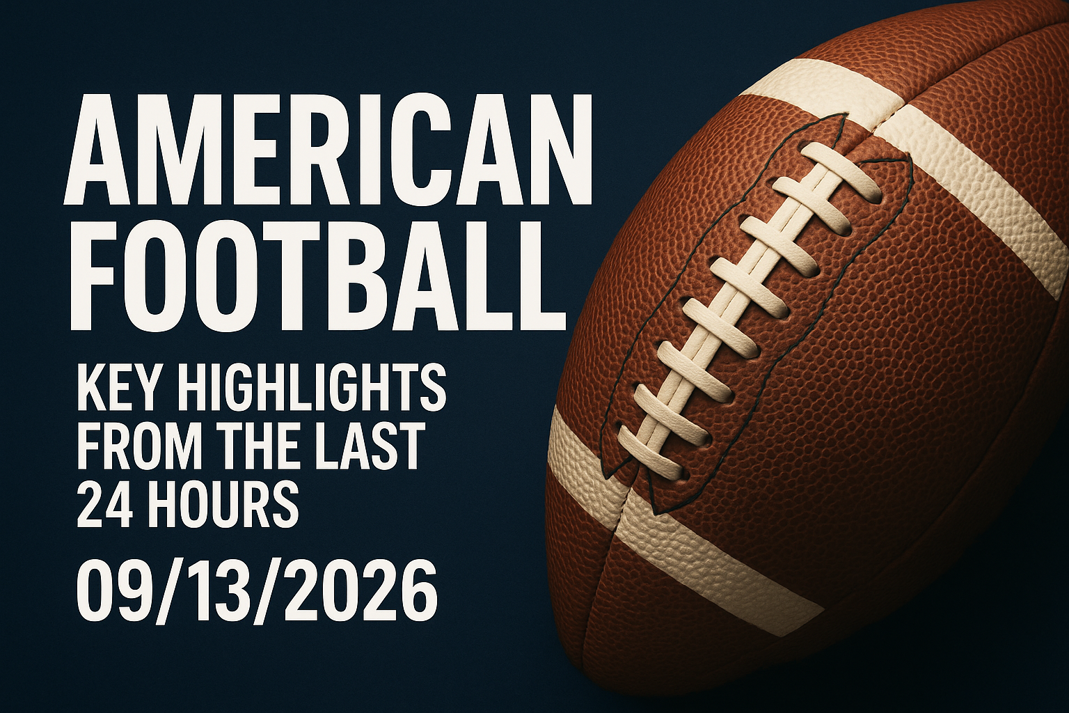 American Football: Key Highlights from the Last 24 Hours 09/13/2026 1 dalle 6aa6a4b63ec548.75539772