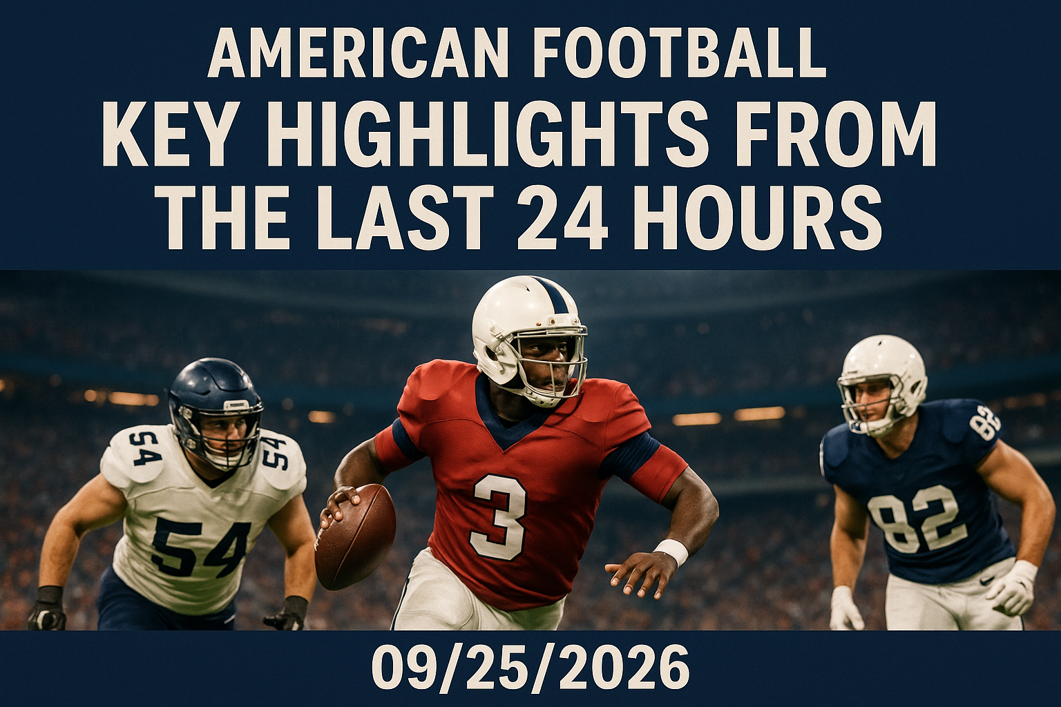 "American Football: Key Highlights from the Last 24 Hours" 09/25/2026 1 dalle 6ab6a55dae1356.53170250