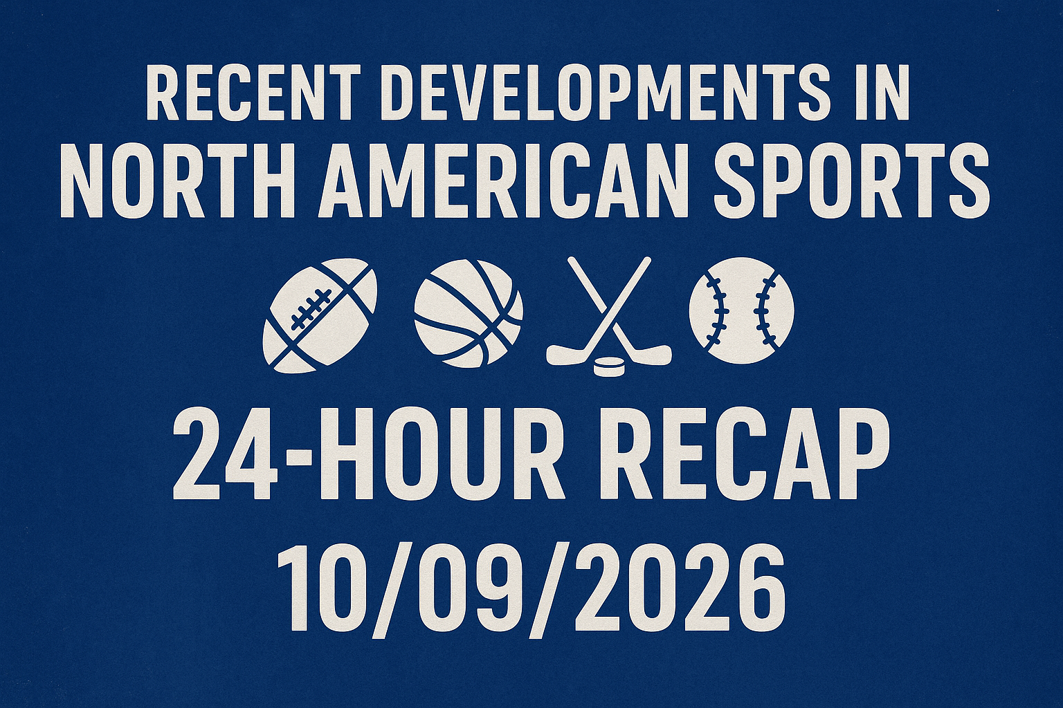 Recent Developments in North American Sports: 24-Hour Recap 10/09/2026 1 dalle 6ac977c07e1ff2.38716859